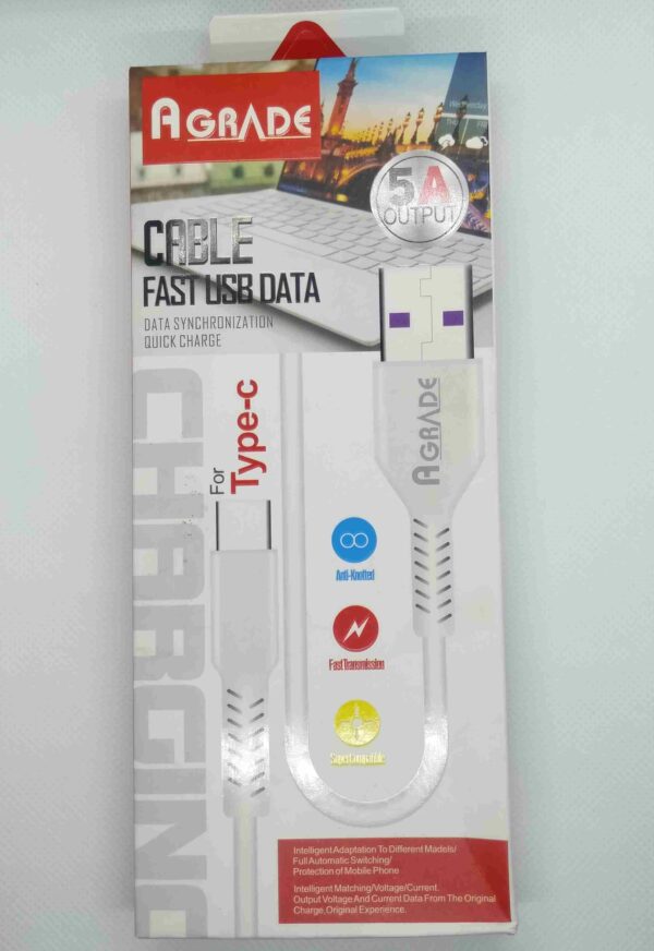 A-Grade Fast Charging 5A Type-C Data Cable_1