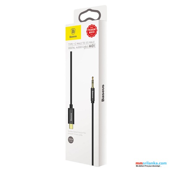 Baseus M01 Yiven Type-C male To 3.5 male Audio Cable Black_2