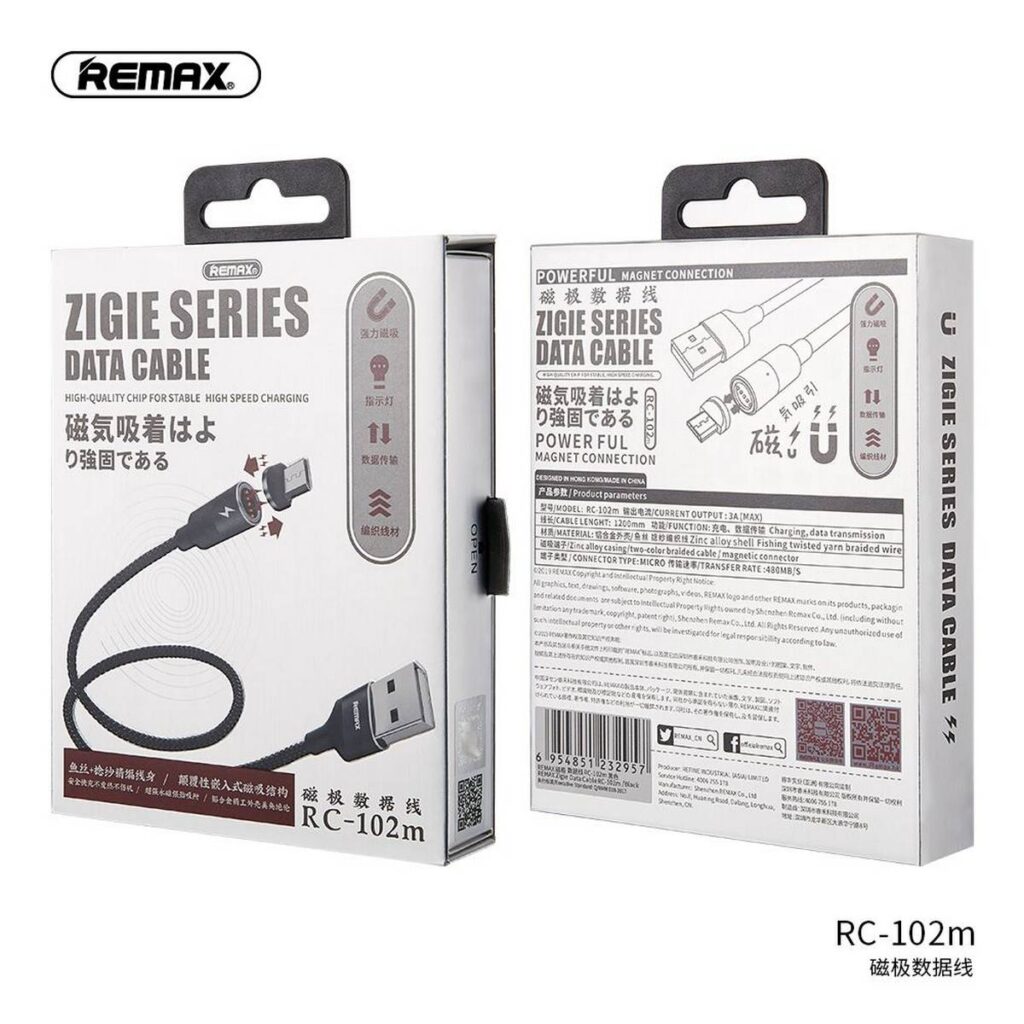 REMAX RC-102m Micro USB Zigie Series Magnet Connection Data Cable_2