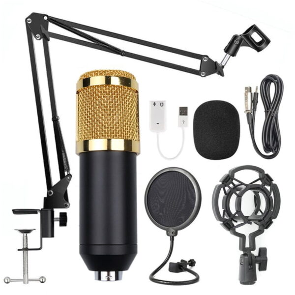 Condenser Microphone Kit – With Pop Filter & Microphone Stand_1
