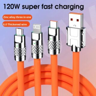 120W 6A 3 In 1 Fast Charging Cable_1